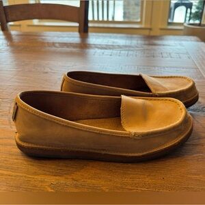Rainbow Tan Leather Loafers